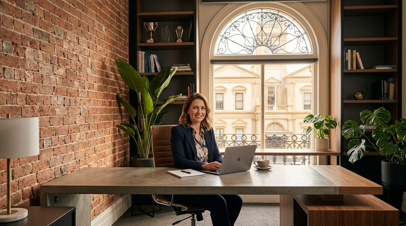 AI-generated accountant hero image