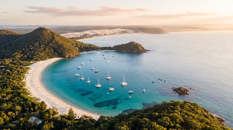 Port Stephens bay aerial