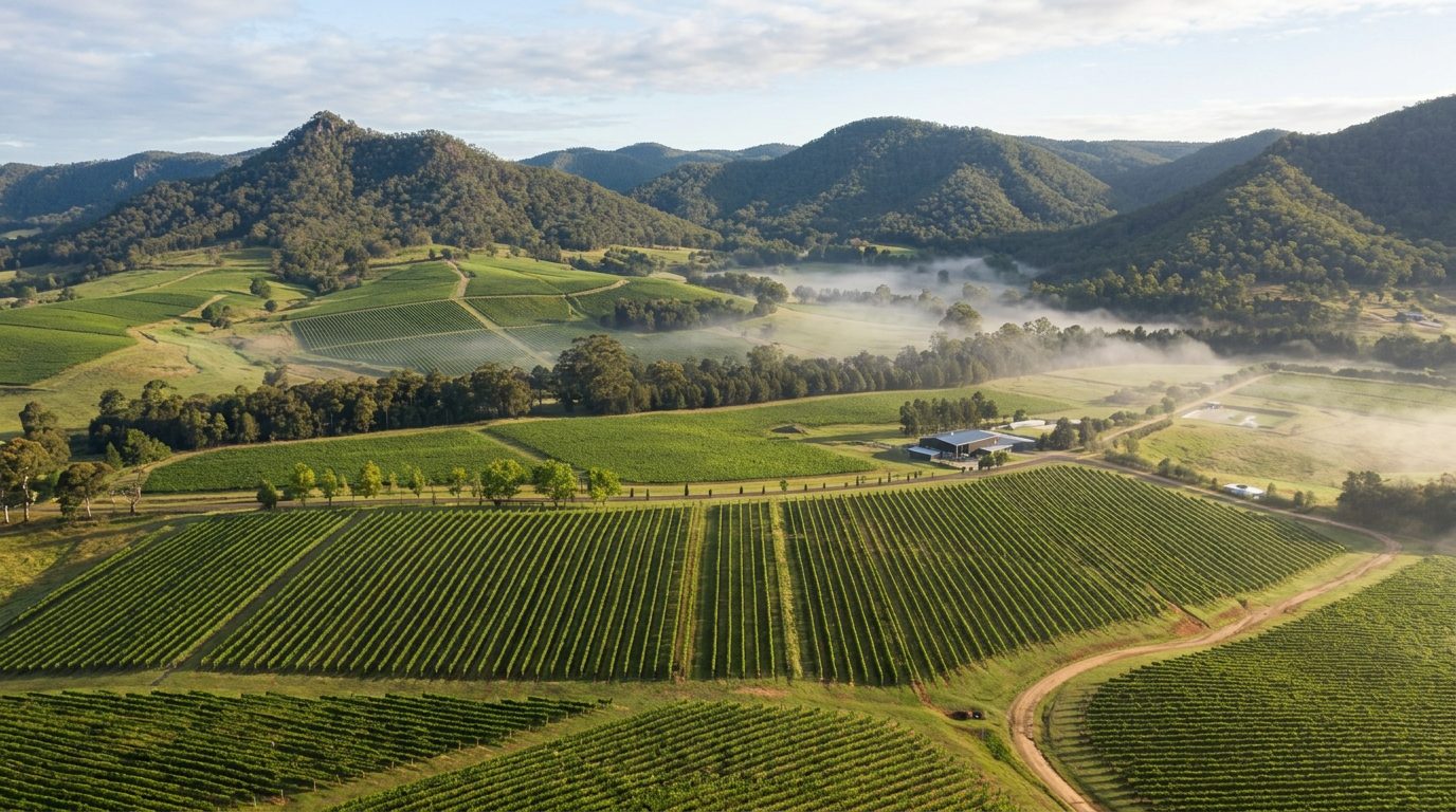 Hunter Valley aerial