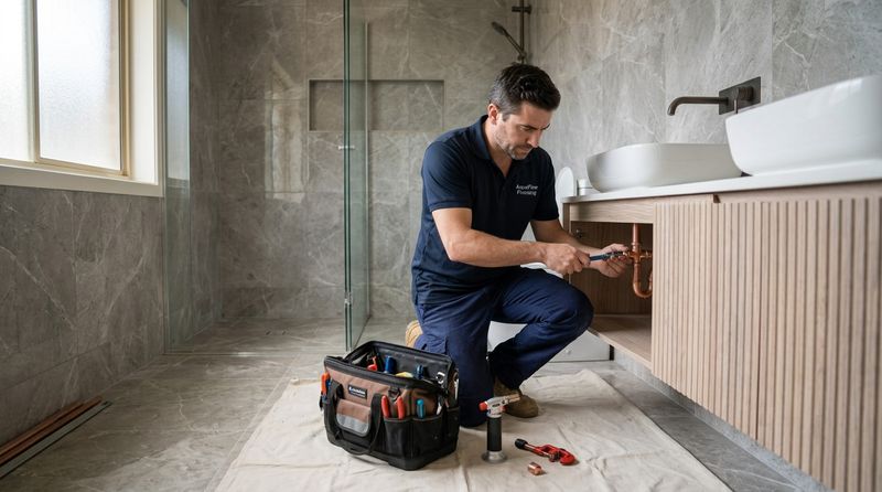 AI-generated plumber hero image