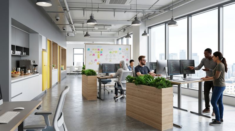 AI-generated tech company hero image