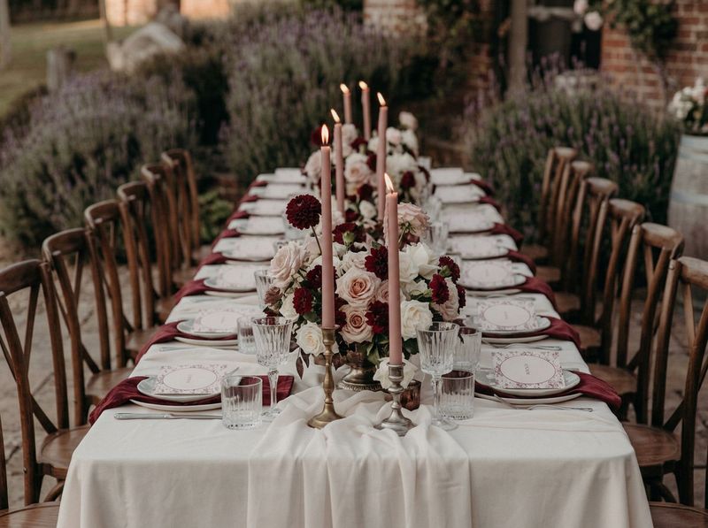 Wedding reception table